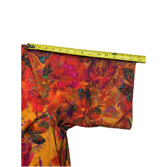 Peruvian Connection Bollywood Dress XL Caftan Maxi Boho Ethnic Print Resort Wear - Picture 4 of 9